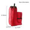 UNISTRENGH Large 21.65 Inch Tall Riding Boots Carry All Bag Professional English Tall Boots Bag with Equestrian Helmet Pack Compartment (Vibrant red) view 2