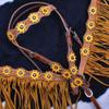 Showman  Sunflower Overlay Browband Headstall and Breastcollar Set view 2