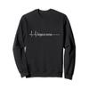 Hospice Flat Line Heart Pulse EKG Nurse Medical Sweatshirt view 1