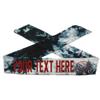 Personalized Volleyball Tie Headband with Sparkle Glitter Letters, Design Your Own Headband (Black Tie Dye) view 1