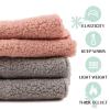 Zsedrut Fleece Warm Kids Scarf Thick Velvet Boys Girls Round Scarves Toddler Kids Winter Neck Warmer (Pink+Light Gray) view 4