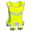Reflective Running Vest Gear Ultralight & Comfortable Cycling Motorcycle Reflective Vest-Large Zippered Inside Pocket & Adjustable Waist- High Visibility Night Running Safety Vest (Yellow, S) view 1