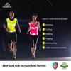 Reflective Running Vest Gear Ultralight & Comfortable Cycling Motorcycle Reflective Vest-Large Zippered Inside Pocket & Adjustable Waist- High Visibility Night Running Safety Vest (Yellow, S) view 3