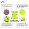 Reflective Running Vest Gear Ultralight & Comfortable Cycling Motorcycle Reflective Vest-Large Zippered Inside Pocket & Adjustable Waist- High Visibility Night Running Safety Vest (Yellow, S) view 4