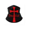 Deus Vult Knights Templar Cross Unisex Bandanas Mouth Mask Face Masks Cover Neck Warmer for Dust Wind Sun Uv Black view 1