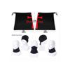 Deus Vult Knights Templar Cross Unisex Bandanas Mouth Mask Face Masks Cover Neck Warmer for Dust Wind Sun Uv Black view 4