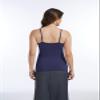 Air Curvey 4 Pack Camisole Tops for Women Basic Undershirt Tanks Adjustable Spaghetti Straps Camis Seamless Soft Layering Top Black Grey White Dark Blue M view 3