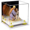 Better Display Cases Versatile Acrylic Display Case - Small Rectangle Box with Mirror, Yellow Risers and White Base 8.75" x 7.75" x 7" (A006-YR) view 1