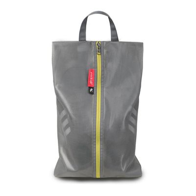 pack all Plus-Sized Shoe Bag for Travel, Water-Resistant Shoe Pouch for Gym, Odor-Resistant Soccer Cleats Bag for Sport (Grey, 1-Pack)