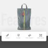 pack all Plus-Sized Shoe Bag for Travel, Water-Resistant Shoe Pouch for Gym, Odor-Resistant Soccer Cleats Bag for Sport (Grey, 1-Pack) view 3