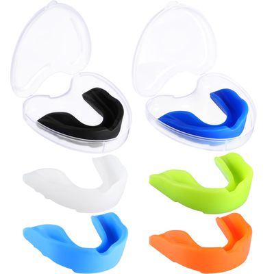 BBTO 6 Pcs Youth Kids Mouth Guard for Sports, Boys Girls Mouth Guard with Case, Mouthguard for Wrestling Boxing Basketball Hockey Football(Classic Style,Assorted Color)