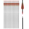 Archery Recurve Bow Arrows Fiberglass Arrow 26 Inch Hunting Shooting Practice Target for Beginners Kids Youth Sport Outdoor(Pack of 12) view 1