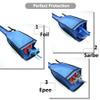 ThreeWOT Fencing Sword Bag,Thickened Fencing Sling Shoulder Bag for Foil Sabre and Epee,Fencing Storage Bag(Blue) view 3