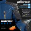 MAGCOMSEN Winter Jackets for Men Warm Waterproof Ski Jacket Snow Coat Thermal Fleece Parka Raincoat for Cold Weather Denim Blue, S view 2