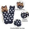 Chalier Womens Funny Socks Cozy Cute Printed Patterned Fun Sock Novelty Cat Dog Socks for Women, Gray view 4