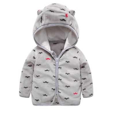 Stesti Hoodie Jacket for Boys with Zipper Print Thick Kids Fleece Hoodie Jacket (3T) Black