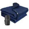 onewind Camping Blanket, Recycled Nylon Fabric Dupont Sorona Fillings, Warm, Puffy, Breathable, Windproof, Packable, Lightweight Camping Quilt for Outdoor Hiking Backpacking Travel Beach, Navy Blue view 1