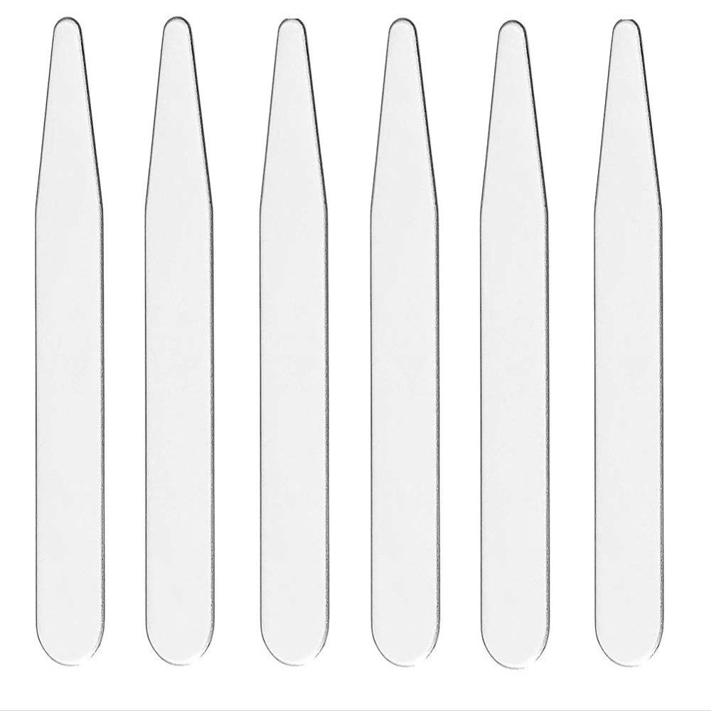 20 Metal Collar Stays For Men's Dress Shirts - Pick Between 2", 2.2", 2.5", 2.7", 3" - Perfect Length for a Custom Fit and Sharp Look