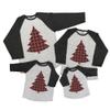 7 ate 9 Apparel Matching Family Christmas Shirts - Plaid Tree Grey Shirt Men's Large view 1