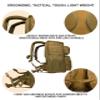 Cooler Backpack, Tactical, Insulated. Heavy Duty, Extra Large, Leak Proof for Hiking, Camping, Beach. Bonus, Credit Card Multi Tool Included (Khaki) view 3