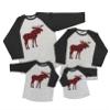 7 ate 9 Apparel Matching Family Christmas Shirts - Plaid Moose Grey Shirt 4T view 1