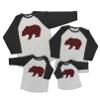 7 ate 9 Apparel Matching Family Christmas Shirts - Plaid Bear Grey Shirt 4T view 1