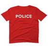 0187. Police Officer Costume Support Blue Lives Sheriff Patriotic for Men T Shirt (Red, 2X-Large) view 1