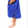 Poncho Changing Robe/Change Robe - Quick-Dry MICROFIBER - Adjustable Sleeves [CHOOSE COLOR] Adult Size (Aqua) view 4