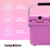 CAMP-ZERO 10L-10.6 Quart Portable Hard Cooler Ice Chest, Perfect for Drinks, Lunch, Beach, Picnics, Boating, Camping and Travel with 2 Molded-in Cup Holders and Folding Aluminum Handle view 2