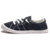 Women's Slip On Canvas Sneaker Low Top Casual Walking Shoes Classic Comfort Flat Fashion Sneakers (Blue 08) view 2