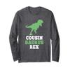 Cousin-Saurus Rex Funny Dinosaur CousinSaurus Gift Long Sleeve T-Shirt view 1