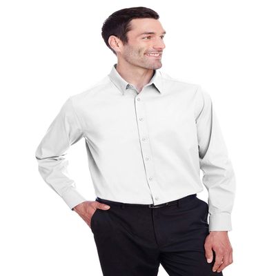 Devon & Jones Men's CrownLux Performance Stretch Shirt L WHITE