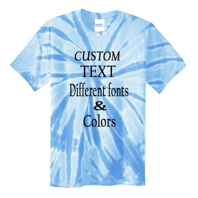 Custom Tie Dye Shirts for Kids Youth Boys Girls Personalized Photo Text Tee
