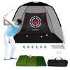 Gagalileo Golf Net: 10x7FT Backyard Driving Real Golf Ball Practice Hitting Training by Turf Mat Target Indoor Outdoor Chipping Swing Gift for Golfers Dad Husband Men view 1