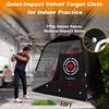 Gagalileo Golf Net: 10x7FT Backyard Driving Real Golf Ball Practice Hitting Training by Turf Mat Target Indoor Outdoor Chipping Swing Gift for Golfers Dad Husband Men view 3