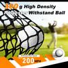 Gagalileo Golf Net: 10x7FT Backyard Driving Real Golf Ball Practice Hitting Training by Turf Mat Target Indoor Outdoor Chipping Swing Gift for Golfers Dad Husband Men view 4