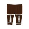 Baby Football Bottoms, Football Baby leggings (6-12m, Chocolate) view 1