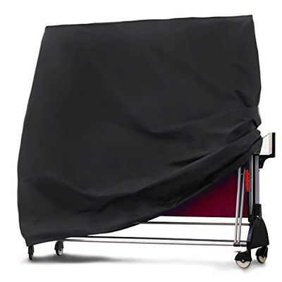 dDanke Black Table Tennis Table Cover - Rainproof Snowproof Dustproof Sunscreen for Indoor Outdoor 64.96x27.56x72.83 Inch