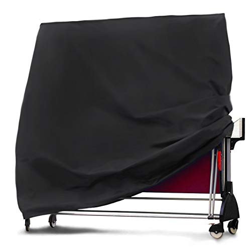 dDanke Black Table Tennis Table Cover - Rainproof Snowproof Dustproof Sunscreen for Indoor Outdoor 64.96x27.56x72.83 Inch