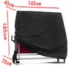 dDanke Black Table Tennis Table Cover - Rainproof Snowproof Dustproof Sunscreen for Indoor Outdoor 64.96x27.56x72.83 Inch view 4