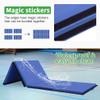 Gymnastics Tumbling Mats Portable Gymnastics Mat 4 Folding Tumbling Mat 4'x10'x2"Thick Yoga Mat Exercise Mat with Carrying Handles for home Workout outdoor Yoga Gymnastic view 3