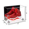 Better Display Cases Acrylic Large Shoe Display Case for Basketball Shoe Soccer Cleat Football Cleat with Mirror, Silver Risers and Clear Base (A013-SR) view 2
