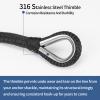 Double Braided Nylon Anchor Line with Stainless Thimble (Black, 1/2-Inch x 150-Feet) view 4