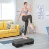 JungleA 28.5'' Exercise Step Platform Aerobic Stepper Workout Step Up Box for Home Gym, Circuit Size Steppers Bench, 4 Stackable Risers, 3 Levels 4"-6"-8" Height Adjustable Fitness Stair view 2