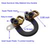 3pcs Archery D Loop Buckle Metal D Ring Hunting D Loop Bow String Release Nocking Loop Buckle Release Accessories view 3