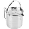 Pasamer 1.2L Camping Tea Kettle, Outdoors Camping Pot Portable Folding Hiking Pot Stainless Steel Kettle Cookware Coffee Tea Picnic Camping Pot with Lids for Hiking Backpacking Picnic, Silver view 4