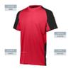 Augusta Sportswear Boys Cutter Jesey Red/Black view 4