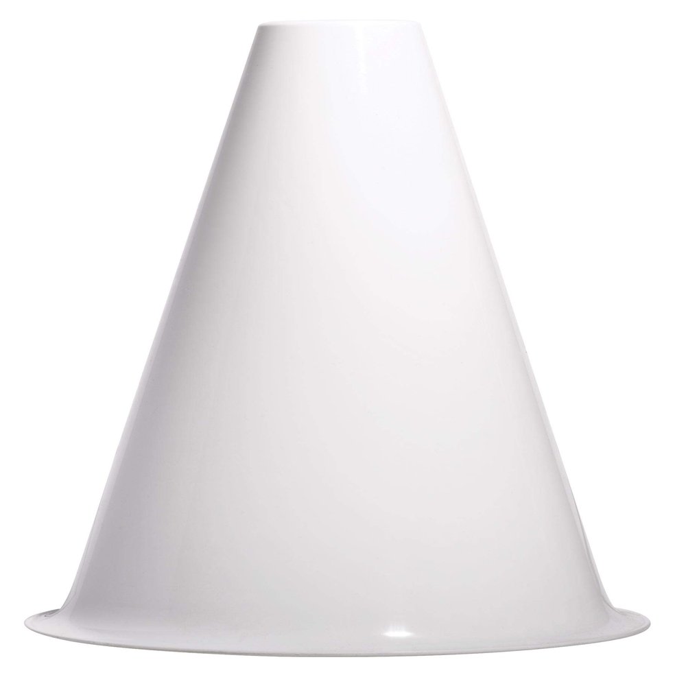 Anderson's Premium White 8" Megaphone Noisemaker Boost School Spirit Cheerleader Sports Football Basketball Homecoming Squad Team Party Dance Club Parade Competition Performance Fan Pack of 10