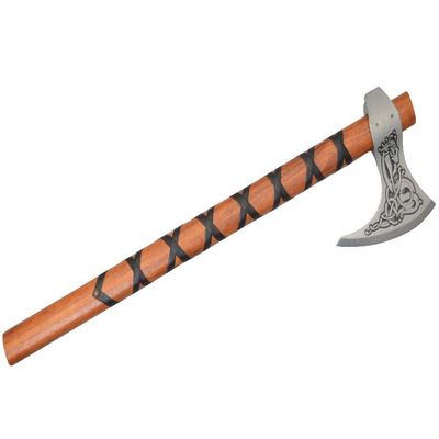 Denix 9th Century Ragnar's Viking Replica Battle Axe Leather Wrapped