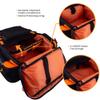 etacklepro Fishing Backpack Waterproof Tackle Bag with Protective Rain Cover Includes 4 Tackle Boxes Stainless Steel Fishing Pliers and Lanyard - Black Orange view 4